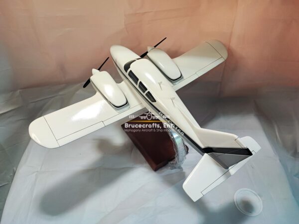 Model of Piper PA-23 Aztec with detailed craftsmanship.